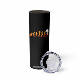 Funny BBQ Skinny Tumbler Evolution Of Grill Master Grilling Gifts Meat Smoking TS10 Print Your Wear
