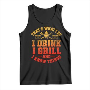 I Drink I Grill Tank Top Funny Bbq Grilling Barbecue Beer Lovers TS10 Black Print Your Wear