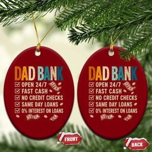 Funny Dad Ceramic Ornament Retro Dad Bank Fathers Day