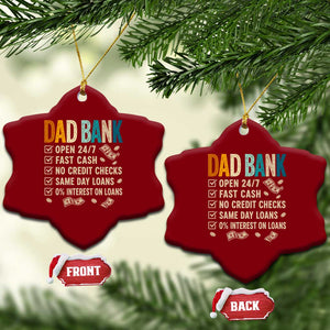 Funny Dad Ceramic Ornament Retro Dad Bank Fathers Day