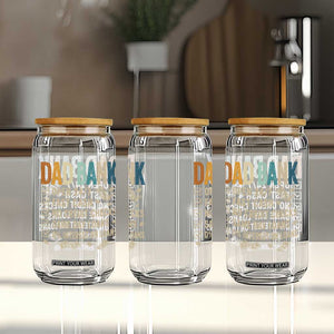 Funny Dad Glass Can Retro Dad Bank Fathers Day