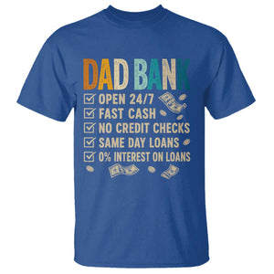 Funny Dad T Shirt Retro Dad Bank Fathers Day