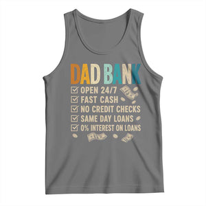 Funny Dad Tank Top Retro Dad Bank Fathers Day