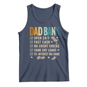 Funny Dad Tank Top Retro Dad Bank Fathers Day