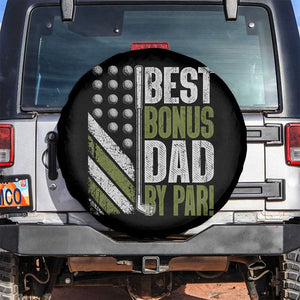 Best Bonus Dad By Par Spare Tire Cover Step Dad Golf American Flag Fathers Day Gift For Golfers TS10 No hole Black Print Your Wear