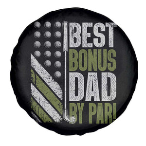 Best Bonus Dad By Par Spare Tire Cover Step Dad Golf American Flag Fathers Day Gift For Golfers TS10 Print Your Wear