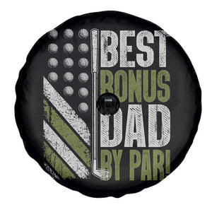 Best Bonus Dad By Par Spare Tire Cover Step Dad Golf American Flag Fathers Day Gift For Golfers TS10 Print Your Wear