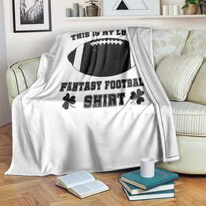 Lucky Fantasy Football Throw Blanket Vintage Commissioner Draft Party Commish FFL TS10 Print Your Wear