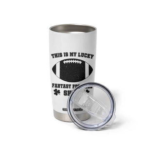 Lucky Fantasy Football Tumbler Cup Vintage Commissioner Draft Party Commish FFL TS10 Print Your Wear