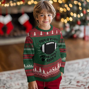 Lucky Fantasy Football Knit Sweatshirt Vintage Commissioner Draft Party Commish FFL TS10 Christmas Print Your Wear