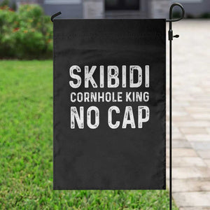 Cornhole King Garden Flag No Cap Funny Bean Bag Toss Game TS10 Print Your Wear