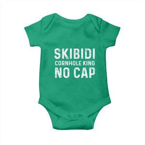 Cornhole King Baby Onesie No Cap Funny Bean Bag Toss Game TS10 Irish Green Print Your Wear