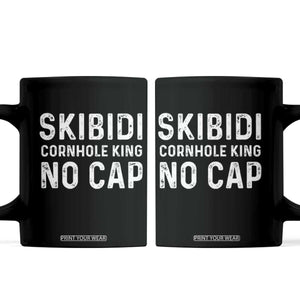 Cornhole King Coffee Mug No Cap Funny Bean Bag Toss Game TS10 Black Print Your Wear
