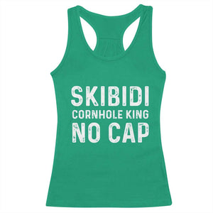 Cornhole King Racerback Tank Top No Cap Funny Bean Bag Toss Game TS10 Irish Green Print Your Wear