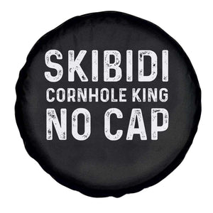 Cornhole King Spare Tire Cover No Cap Funny Bean Bag Toss Game TS10 Print Your Wear