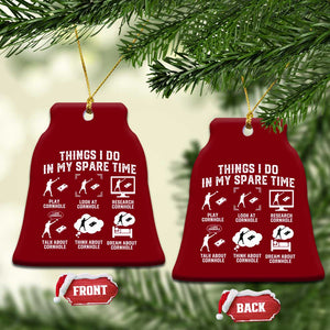 Funny Cornhole Lover Ceramic Ornament Things I Do In My Spare Time Bean Bag Toss Game TS10 Print Your Wear