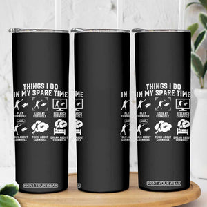 Funny Cornhole Lover Skinny Tumbler Things I Do In My Spare Time Bean Bag Toss Game TS10 Print Your Wear