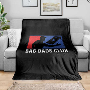 Funny Cornhole Bag Dads Club Throw Blanket TS10 Print Your Wear