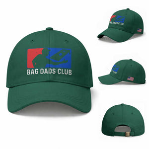 Funny Cornhole Bag Dads Club Baseball Cap TS10 Baseball Cap Universal Fit Irish Green Print Your Wear