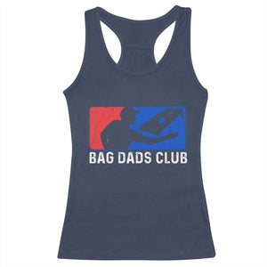 Funny Cornhole Bag Dads Club Racerback Tank Top TS10 Navy Print Your Wear