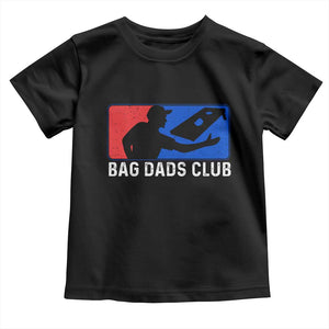 Funny Cornhole Bag Dads Club Toddler T Shirt TS10 Black Print Your Wear