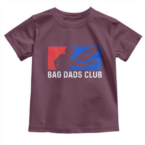 Funny Cornhole Bag Dads Club Toddler T Shirt TS10 Maroon Print Your Wear