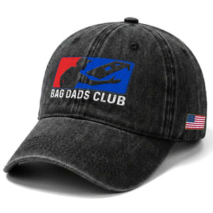 Funny Cornhole Bag Dads Club Washed Cotton Baseball Cap TS10 Print Your Wear