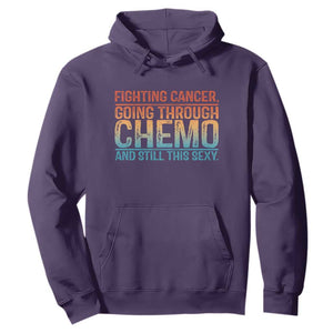Funny Cancer Fighter Hoodie Inspirational Quote Chemo Patient Gift TS10 Purple Print Your Wear