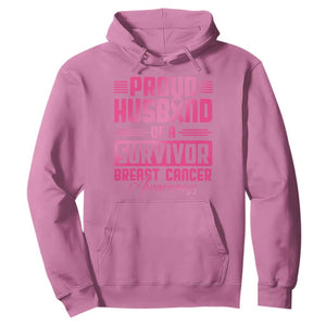 Husband Of A Warrior Breast Cancer Awareness Hoodie Wife Support Squad TS10 Azalea Print Your Wear