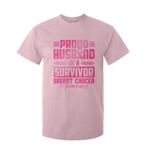 Husband Of A Warrior Breast Cancer Awareness T Shirt For Kid Wife Support Squad TS10 Light Pink Print Your Wear