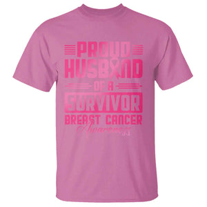 Husband Of A Warrior Breast Cancer Awareness T Shirt Wife Support Squad TS10 Azalea Print Your Wear