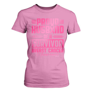 Husband Of A Warrior Breast Cancer Awareness T Shirt For Women Wife Support Squad TS10 Azalea Print Your Wear