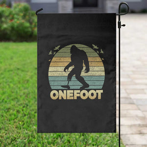 Onefoot Leg Amputee Recovery Garden Flag Retro One Foot Bigfoot TS10 Print Your Wear