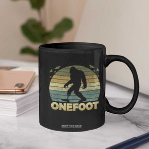 Onefoot Leg Amputee Recovery Coffee Mug Retro One Foot Bigfoot TS10 Print Your Wear