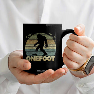 Onefoot Leg Amputee Recovery Coffee Mug Retro One Foot Bigfoot TS10 Print Your Wear