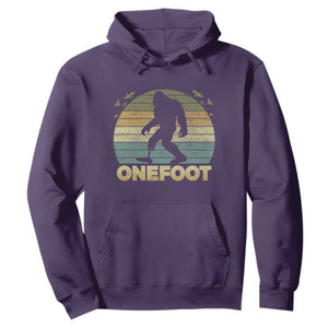 Onefoot Leg Amputee Recovery Hoodie Retro One Foot Bigfoot TS10 Purple Print Your Wear