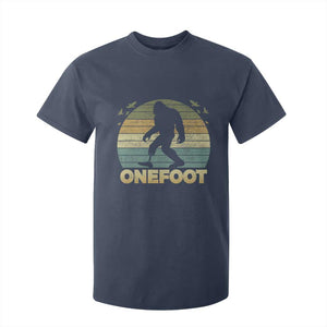 Onefoot Leg Amputee Recovery T Shirt For Kid Retro One Foot Bigfoot TS10 Navy Print Your Wear