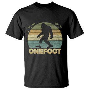 Onefoot Leg Amputee Recovery T Shirt Retro One Foot Bigfoot TS10 Black Print Your Wear