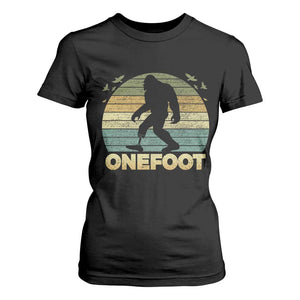 Onefoot Leg Amputee Recovery T Shirt For Women Retro One Foot Bigfoot TS10 Black Print Your Wear