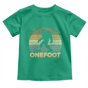 Onefoot Leg Amputee Recovery Toddler T Shirt Retro One Foot Bigfoot TS10 Irish Green Print Your Wear