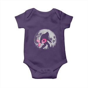 Bigfoot Pink Ribbon Breast Cancer Awareness Baby Onesie TS10 Purple Print Your Wear