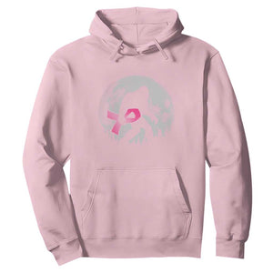 Bigfoot Pink Ribbon Breast Cancer Awareness Hoodie TS10 Light Pink Print Your Wear