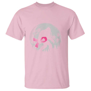 Bigfoot Pink Ribbon Breast Cancer Awareness T Shirt TS10 Light Pink Print Your Wear