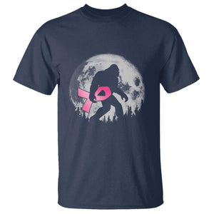 Bigfoot Pink Ribbon Breast Cancer Awareness T Shirt TS10 Navy Print Your Wear