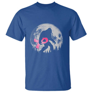 Bigfoot Pink Ribbon Breast Cancer Awareness T Shirt TS10 Royal Blue Print Your Wear
