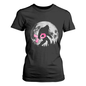 Bigfoot Pink Ribbon Breast Cancer Awareness T Shirt For Women TS10 Black Print Your Wear