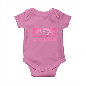 Breast Cancer Motorcycle Baby Onesie Pink Ribbon Ride For A Cure TS10 Azalea Print Your Wear