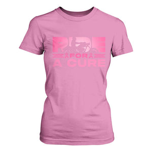 Breast Cancer Motorcycle T Shirt For Women Pink Ribbon Ride For A Cure TS10 Azalea Print Your Wear