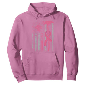 Firefighter Breast Cancer Awareness Hoodie Fight For A Cure American Flag TS10 Azalea Print Your Wear