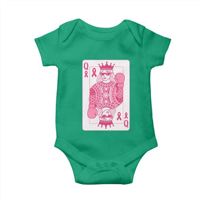 Breast Cancer Awareness Baby Onesie Queen Of Pink Ribbon Blackjack Cards Poker TS10 Irish Green Print Your Wear